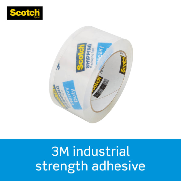 Heavy Duty Packaging Tape, 1.88" x 54.6 yd, Clear, 4 Rolls