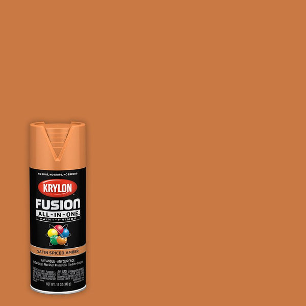 Fusion All-In-One, Satin, Spiced Amber, 12 oz.
